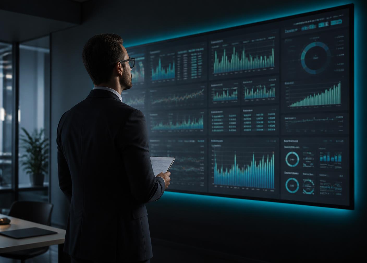 Especialista analizando tableros de datos y desempeño de campañas